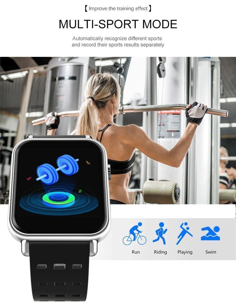 New IP67 Waterproof Slim Smart Watch Heart Rate Blood Pressure Oxygen Monitor Fitness Tracker For iOS Android - RAPBLUE