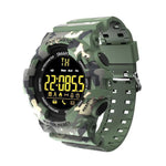 New Rugged Outdoor Camouflage Bluetooth IP67 Waterproof Smartwatch With Fitness Motion Tracking For iOS Android - RAPBLUE