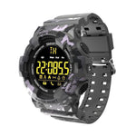 New Rugged Outdoor Camouflage Bluetooth IP67 Waterproof Smartwatch With Fitness Motion Tracking For iOS Android - RAPBLUE