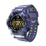 New Rugged Outdoor Camouflage Bluetooth IP67 Waterproof Smartwatch With Fitness Motion Tracking For iOS Android - RAPBLUE