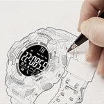 New Rugged Outdoor Camouflage Bluetooth IP67 Waterproof Smartwatch With Fitness Motion Tracking For iOS Android - RAPBLUE