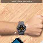 New Rugged Outdoor Camouflage Bluetooth IP67 Waterproof Smartwatch With Fitness Motion Tracking For iOS Android - RAPBLUE