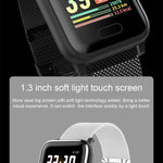 New IP67 Waterproof Smart Watch Heart Rate Blood Pressure Oxygen Sleep Smart Bracelet Fitness Tracker For iOS Android - RAPBLUE