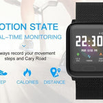 New IP67 Waterproof Smart Watch Heart Rate Blood Pressure Oxygen Sleep Smart Bracelet Fitness Tracker For iOS Android - RAPBLUE