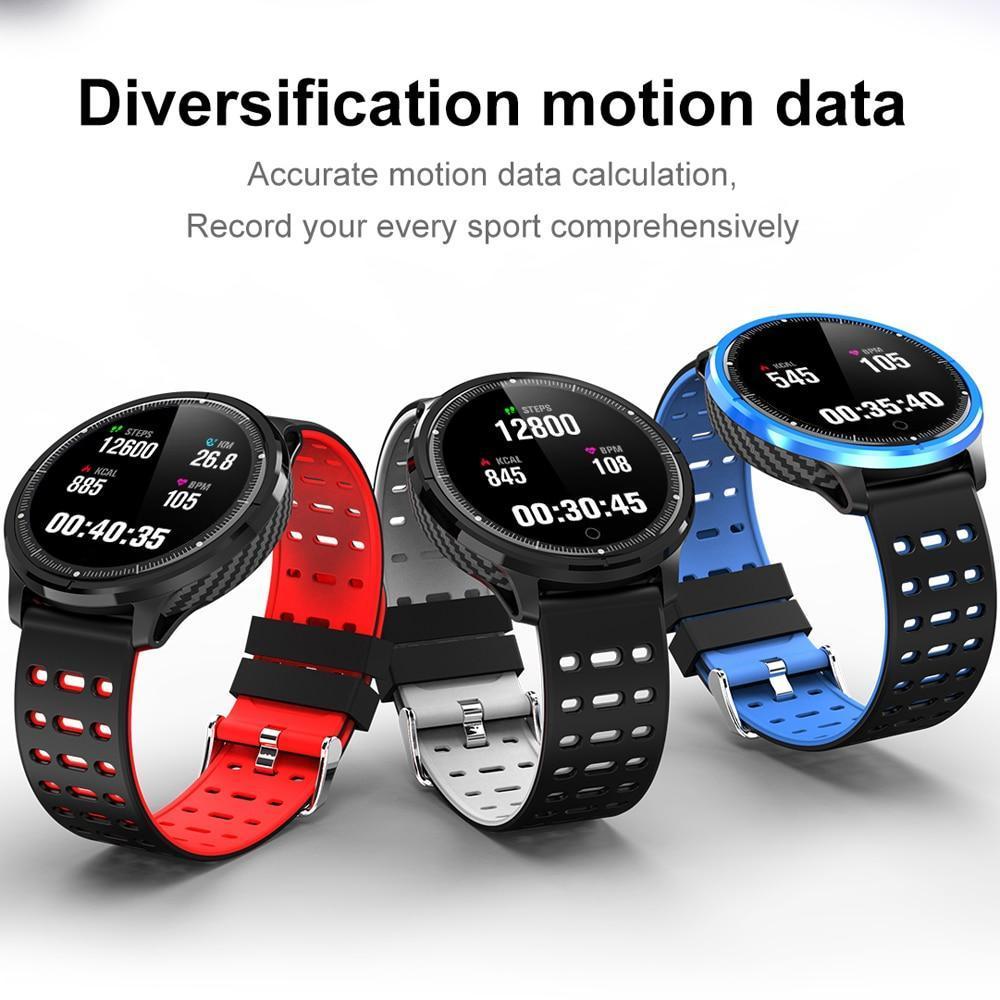 New IP68 Waterproof Smart Watch Heart Rate Blood Pressure Monitor Sport Activity Sleep Tracker For iPhone Android - RAPBLUE