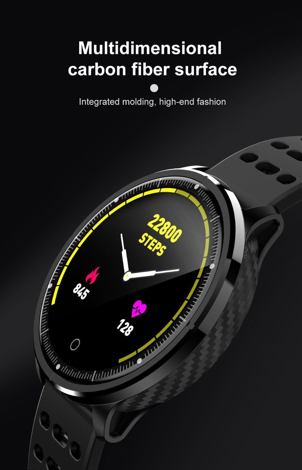 New IP68 Waterproof Smart Watch Heart Rate Blood Pressure Monitor Sport Activity Sleep Tracker For iPhone Android - RAPBLUE