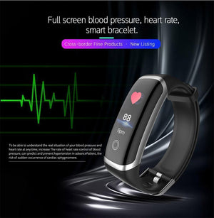 Dynamic Fitness Tracker Smart Watch Heart Rate & Blood Pressure monitor Smart Bracelet For iPhone Android - RAPBLUE