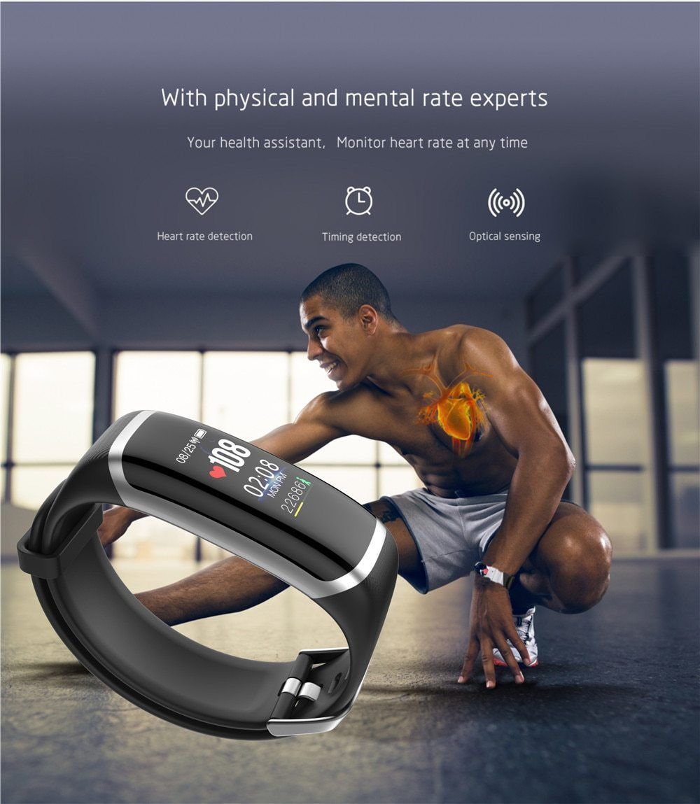 Dynamic Fitness Tracker Smart Watch Heart Rate & Blood Pressure monitor Smart Bracelet For iPhone Android - RAPBLUE