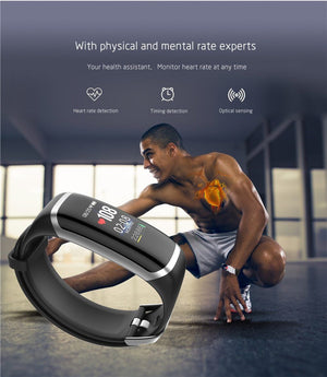 Dynamic Fitness Tracker Smart Watch Heart Rate & Blood Pressure monitor Smart Bracelet For iPhone Android - RAPBLUE