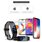 New Fitness Bracelet IP68 Waterproof Heart Rate Blood Pressure Monitoring Fitness Tracker Watch For Android iOS - RAPBLUE