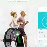 New Fitness Bracelet IP68 Waterproof Heart Rate Blood Pressure Monitoring Fitness Tracker Watch For Android iOS - RAPBLUE