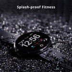 New Splash-Proof Toughened glass Smart Band Fashion Fitness Tracker Blood Oxygen Smartwatch For Men Women - RAPBLUE