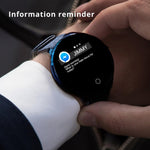 New Splash-Proof Toughened glass Smart Band Fashion Fitness Tracker Blood Oxygen Smartwatch For Men Women - RAPBLUE