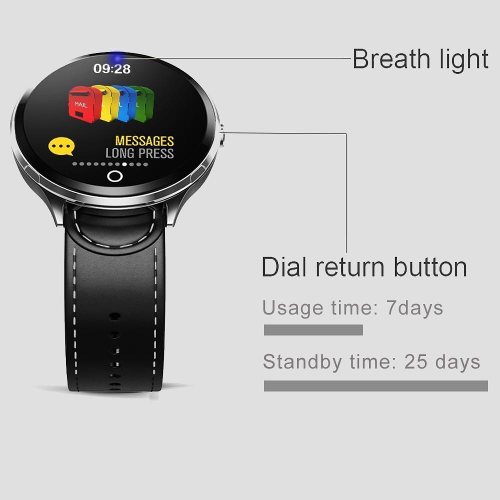 New Splash-Proof Toughened glass Smart Band Fashion Fitness Tracker Blood Oxygen Smartwatch For Men Women - RAPBLUE