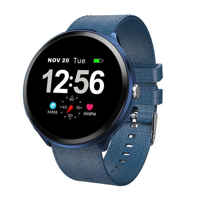 New Splash-Proof Toughened glass Smart Band Fashion Fitness Tracker Blood Oxygen Smartwatch For Men Women - RAPBLUE