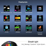 New Splash-Proof Toughened glass Smart Band Fashion Fitness Tracker Blood Oxygen Smartwatch For Men Women - RAPBLUE