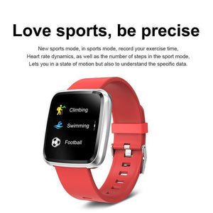 New IP67 Waterproof Fitness Tracker Heart Rate Monitor Blood Pressure Smartwatch Bracelet For iPhone Android - RAPBLUE