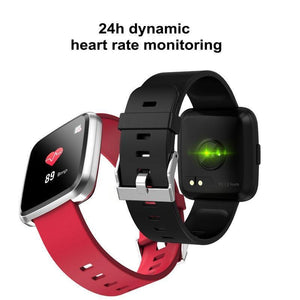 New IP67 Waterproof Fitness Tracker Heart Rate Monitor Blood Pressure Smartwatch Bracelet For iPhone Android - RAPBLUE