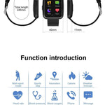 New IP67 Waterproof Fitness Tracker Heart Rate Monitor Blood Pressure Smartwatch Bracelet For iPhone Android - RAPBLUE