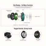 New Rugged Outdoor Smartwatch 50M Waterproof 33-month Standby Time 24H All-Weather Monitoring Smart Watch For iPhone Android - RAPBLUE