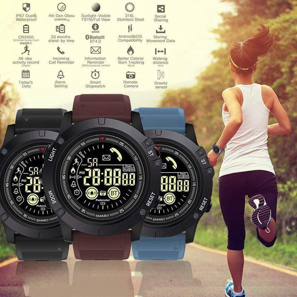 Tactical Smartwatch - Compatible With IOS & ANDROID - RAPBLUE