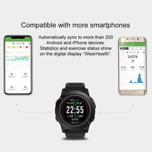 Tactical Smartwatch - Compatible With IOS & ANDROID - RAPBLUE