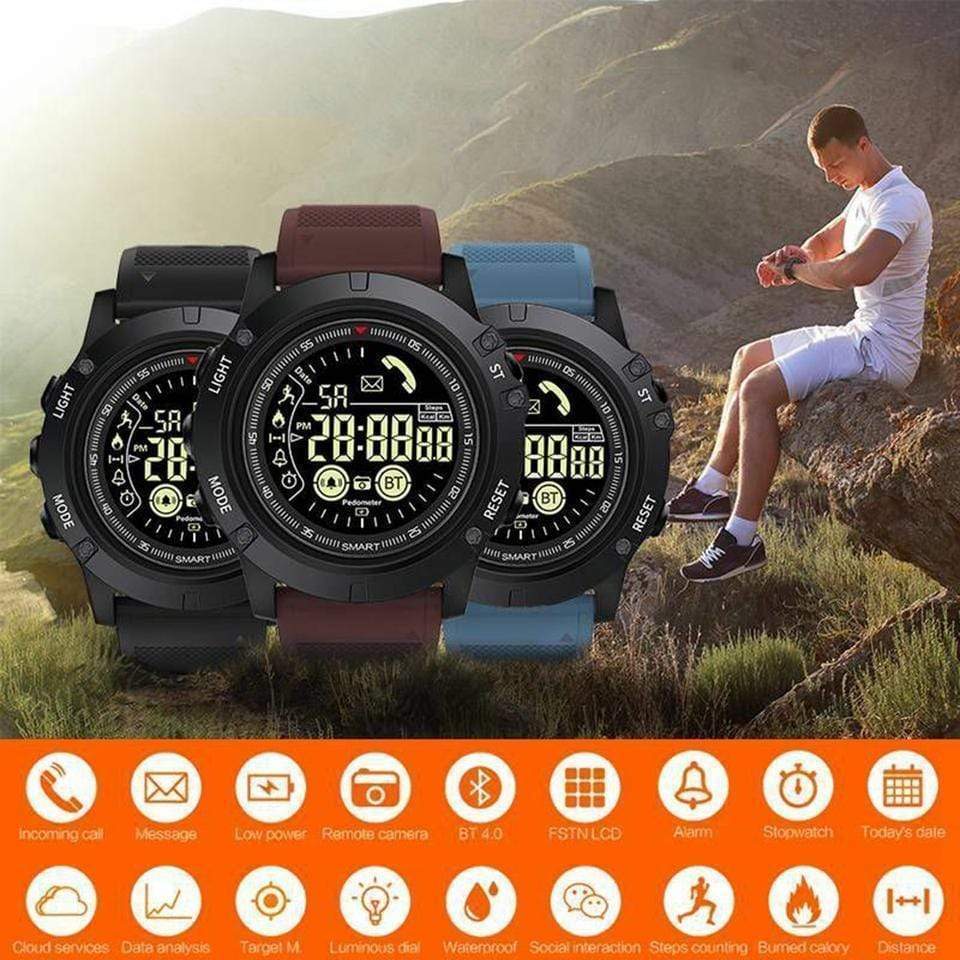 Tactical Smartwatch - Compatible With IOS & ANDROID - RAPBLUE