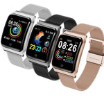 Curved Screen Waterproof Smart Watch With Heart Rate Monitoring And Blood Pressure - RAPBLUE