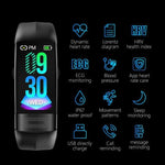 Blood Pressure Smart Band Heart Rate Smart Bracelet Activity Fitness Tracker Watch For iPhone Android - RAPBLUE