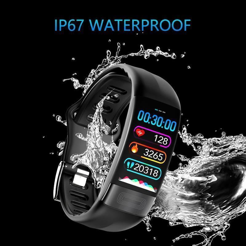 Blood Pressure Smart Band Heart Rate Smart Bracelet Activity Fitness Tracker Watch For iPhone Android - RAPBLUE