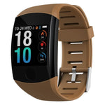 Touchscreen Smart Wristband Heart Rate Blood Pressure Pedometer Waterproof Fitness Tracker For Android iPhone - RAPBLUE