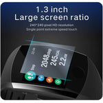 Touchscreen Smart Wristband Heart Rate Blood Pressure Pedometer Waterproof Fitness Tracker For Android iPhone - RAPBLUE