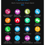 New Multi-Sport Heart Rate Blood Pressure Blood Oxygen Monitor Fitness Sport Smartwatch For Men Women - RAPBLUE