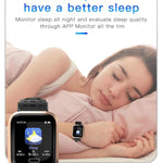 New Multi-Sport Heart Rate Blood Pressure Blood Oxygen Monitor Fitness Sport Smartwatch For Men Women - RAPBLUE