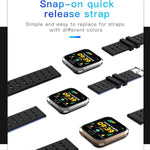 New Multi-Sport Heart Rate Blood Pressure Blood Oxygen Monitor Fitness Sport Smartwatch For Men Women - RAPBLUE