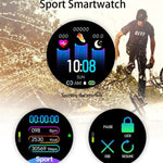 IP68 Waterproof Bluetooth Heart Rate Monitor Fitness Tracker Sport Smartwatch For Android iOS - RAPBLUE