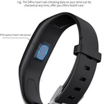 New IP67 Waterproof Heart Rate Fitness Tracker Smart Bracelet Watch For IOS Android - RAPBLUE