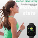 New Heart Rate Blood Pressure Smartwatch Bracelet Multi-Sport Heart Rate Monitor Smart Watch - RAPBLUE