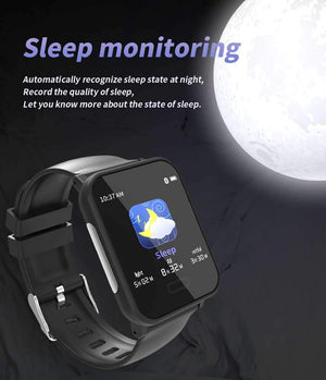 New Heart Rate Blood Pressure Smartwatch Bracelet Multi-Sport Heart Rate Monitor Smart Watch - RAPBLUE