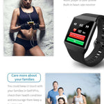 GPS Sport Heart Rate Blood Pressure Oxygen Monitor Smartwatch - RAPBLUE