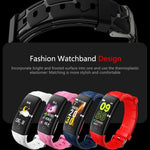 New Heart Rate Blood Pressure Fitness Bracelet IP67 Waterproof Sport Smart Band For iPhone Android - RAPBLUE