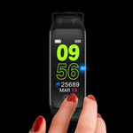 New Heart Rate Blood Pressure Fitness Bracelet IP67 Waterproof Sport Smart Band For iPhone Android - RAPBLUE