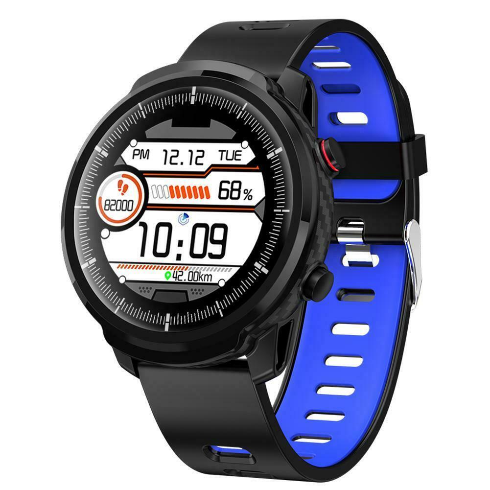 New IP68 Waterproof Heart Rate Pedometer Fitness Tracker Smartwatch For iPhone Androids - RAPBLUE