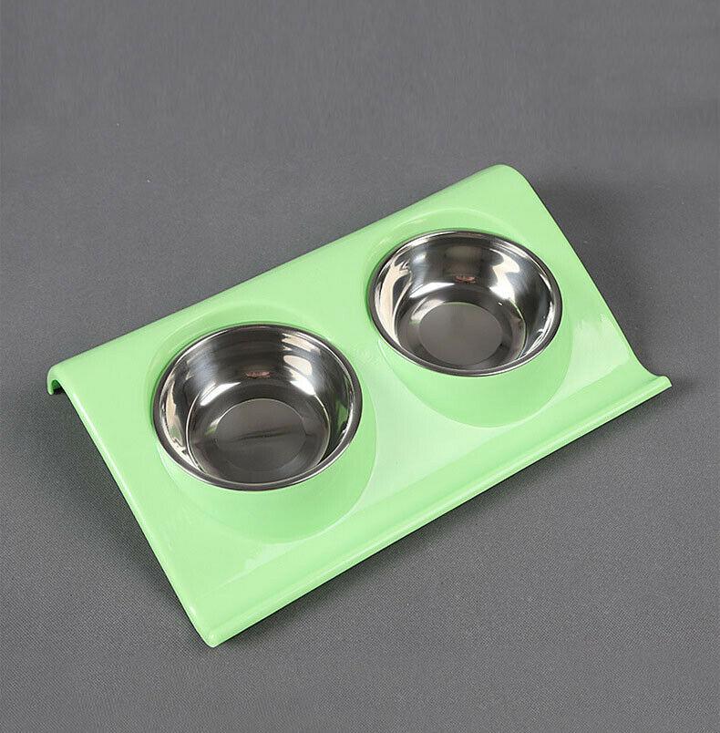 Double Raised Pet Feeding Bowls - RAPBLUE