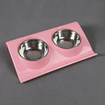 Double Raised Pet Feeding Bowls - RAPBLUE