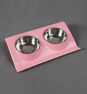 Double Raised Pet Feeding Bowls - RAPBLUE