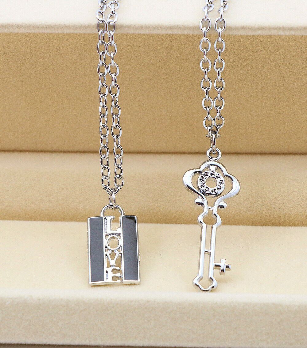 Key To My Heart Name Pendant Set For Couple - RAPBLUE