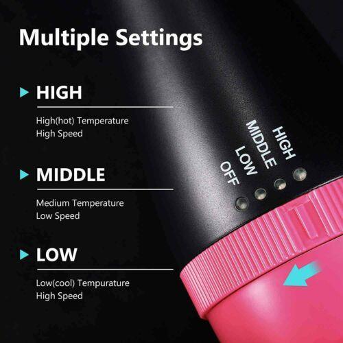 Salon Perfect - 2 in 1 Hair Dryer Brush Volumizer - RAPBLUE