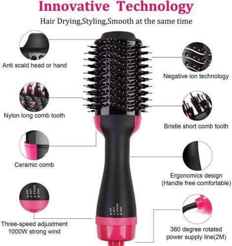 Salon Perfect - 2 in 1 Hair Dryer Brush Volumizer - RAPBLUE