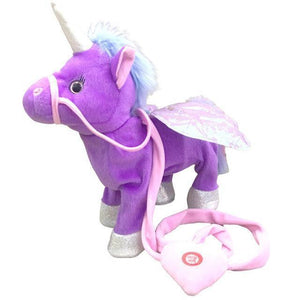 Walking Singing Unicorn Plush Toy - RAPBLUE